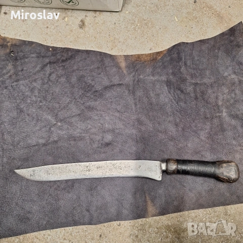стар ръчно кован нож, снимка 3 - Ножове - 54151633