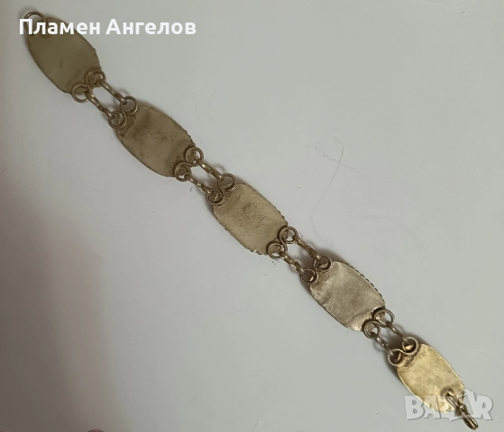 Старинна посребрена възрожденска гривна. , снимка 5 - Антикварни и старинни предмети - 52870819