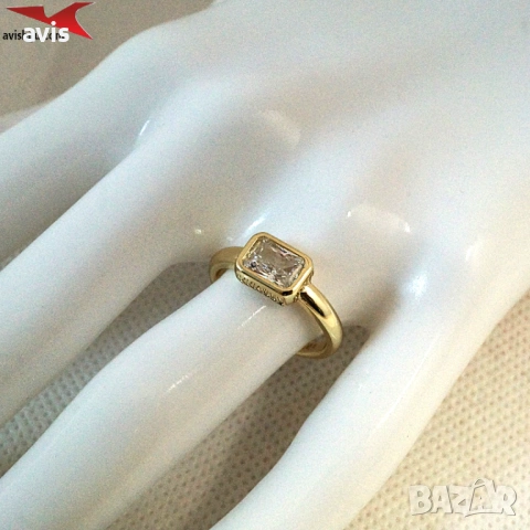 Пръстен с 14К златно покритие 224844, снимка 4 - Пръстени - 53147382