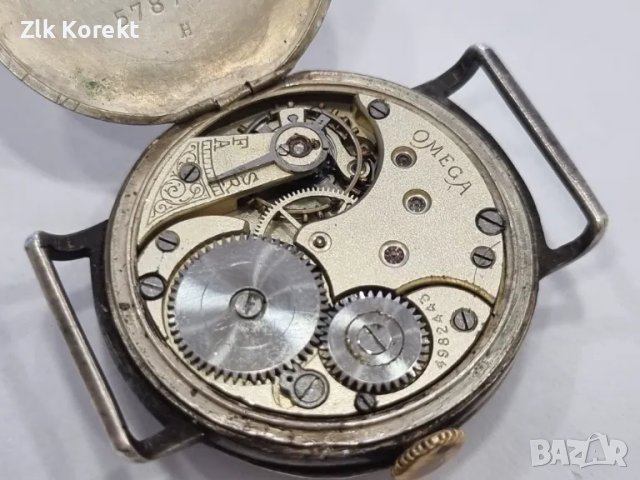 Сребърен часовник OMEGA - проба 900, снимка 14 - Антикварни и старинни предмети - 47279010