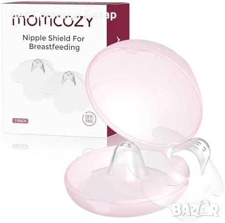 Нови Momcozy силиконови накрайници за зърна с кутия за съхранение 17мм