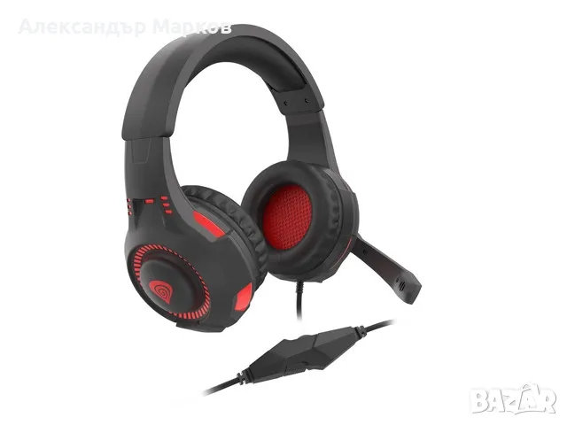 Слушалки Genesis Gaming Headset Radon 210 7.1 With Microphone USB Black-Red - NSG-1992 Слушалки Gene, снимка 7 - Слушалки и портативни колонки - 47523877