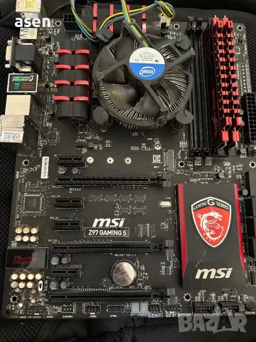 Дънна платка MSI Z97 GAMING 5, Socket 1150 И процесор i5-4440 4-Core 3.1GHz , снимка 2 - Дънни платки - 49508102