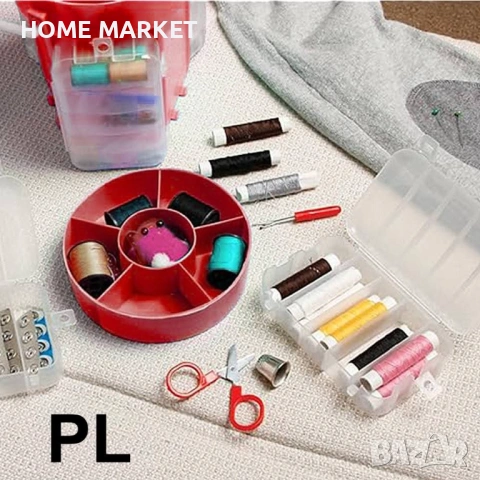 Компактна шевна машина с педал и адаптер + сет за шиене 200 части Описание:  Практичен комплект , снимка 4 - Други стоки за дома - 53011903