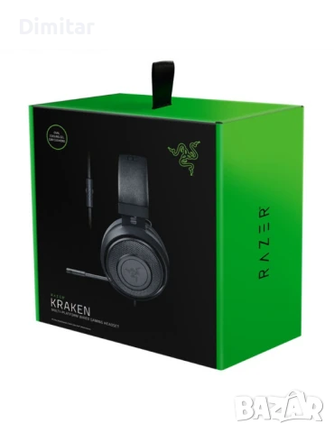 Геймърски слушалки Razer Kraken Black 2019, снимка 3 - Слушалки и портативни колонки - 50240277