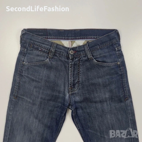 Мъжки дънки TOMMY HILFIGER Madison Straight Fit, W31 L34, с цип деним, син, снимка 5 - Дънки - 53020142
