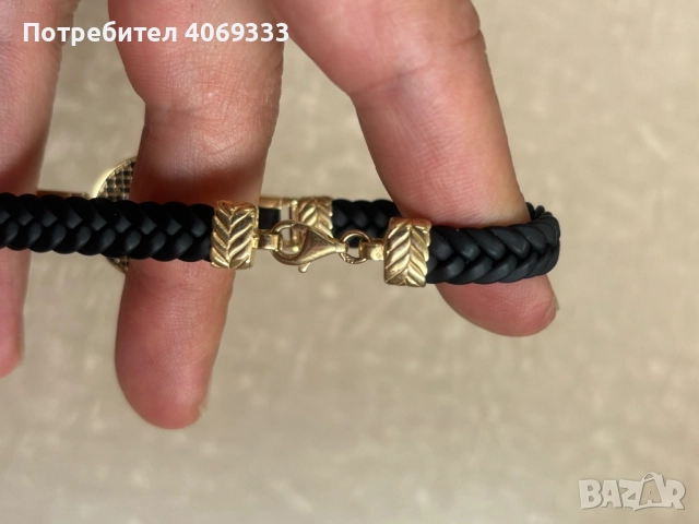 Златна гривна BMW  14к нова, снимка 8 - Пръстени - 49876598