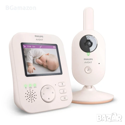 Нов мострен бебефон Philips Avent Advanced в коралово кремаво, 2,8" (7,1 см) дисплей, x2 увеличение, снимка 1