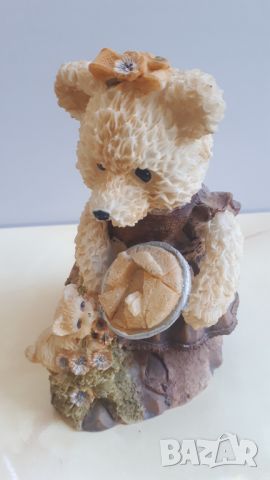 Декоративна мечка с пай и кученце или котенце, снимка 2 - Декорация за дома - 45751042