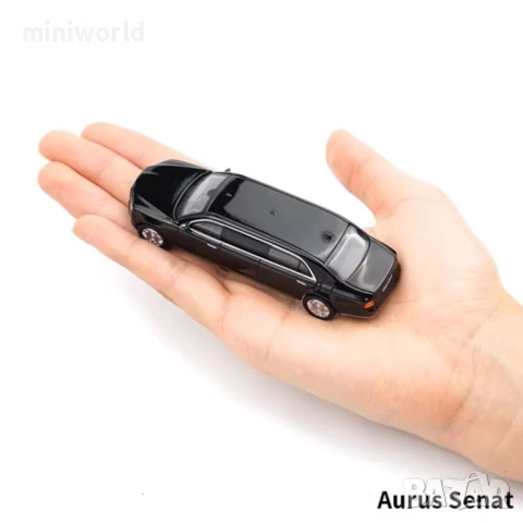 Aurus Senat президентски автомобил - мащаб 1:64 на MASSDI моделът е нов в кутия, снимка 5 - Колекции - 51371441