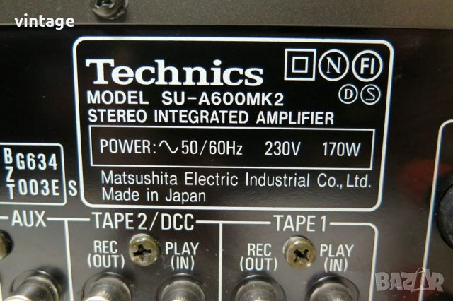 Technics SU-A600 MK2, снимка 8 - Ресийвъри, усилватели, смесителни пултове - 46642133