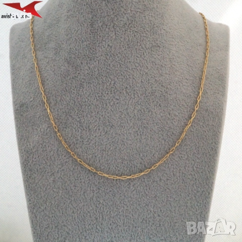 Синджир с 14К златно покритие 254553, снимка 3 - Колиета, медальони, синджири - 52771011