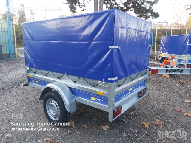 Туристическо, самосвално ремарке VESTA LIGHT 20 с брезент и шпригли Н120, снимка 4 - Ремаркета - 51965341