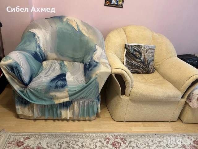 Холова гарнитура, снимка 2 - Дивани и мека мебел - 54176958