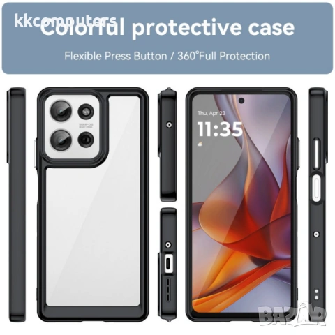 Motorola Moto G75 5G Colorful TPU Калъф и Протектор, снимка 7 - Калъфи, кейсове - 53234562