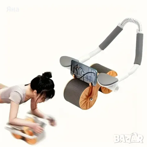 Мултифункционален фитнес уред - колело за коремни мускули, планк корем, снимка 3 - Фитнес уреди - 49800322