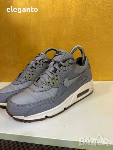 Оригинални маратонки Nike Air Max 90 Premium Wolf Grey  Limited edition , №38, снимка 5 - Маратонки - 53627438