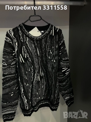 Carlo Colucci - Пуловер черен - S/M/L/XL, снимка 2 - Пуловери - 53840870