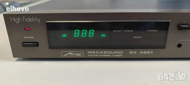 Стерео тунер Metz SX 4981, снимка 3 - Ресийвъри, усилватели, смесителни пултове - 51362144
