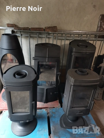 Френска чугунена печка / камина 14kW , снимка 2 - Камини - 53031009