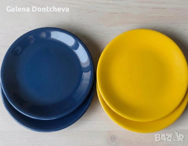 Големи плоски керамични чинии