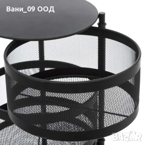 Сервизна количка с въртящи се кошници , снимка 3 - Маси - 49629850