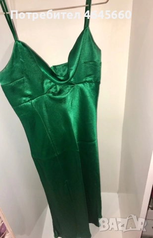 Рокля сатенена, снимка 2 - Рокли - 52383102