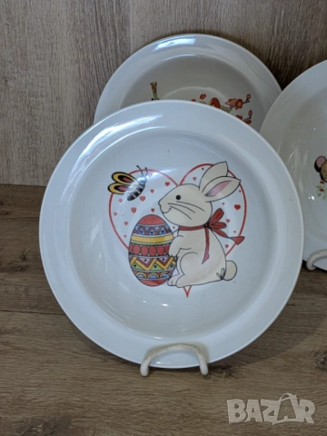 Чиния с великденски мотиви, снимка 3 - Антикварни и старинни предмети - 53760290