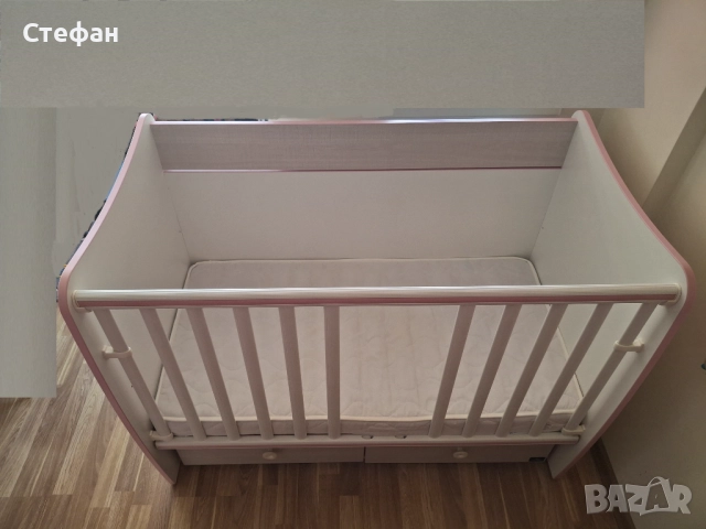 Продавам Бебешко легло с люлка Lorelli Matrix 60/120, снимка 2 - Спални и легла - 51998160