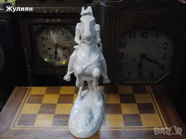 СТАР НЕМСКИ ПОРЦЕЛАН КОН ВОЙНИК GEROLD PORZELLAN , снимка 5 - Антикварни и старинни предмети - 49849520