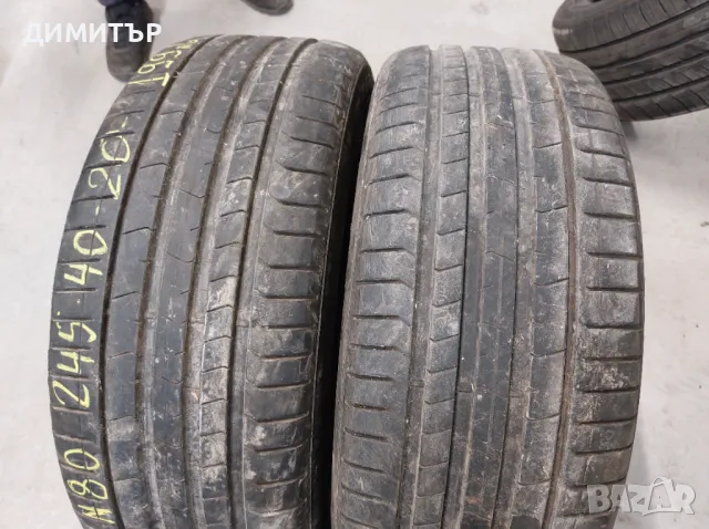 2бр.летни гуми PIRELLI 245/40/20 99Y DOT 0322, снимка 2 - Гуми и джанти - 49019587