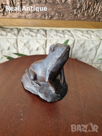 Уникална антикварна английска чугунена фигура статуетка от 19 век, снимка 2 - Статуетки - 50605428