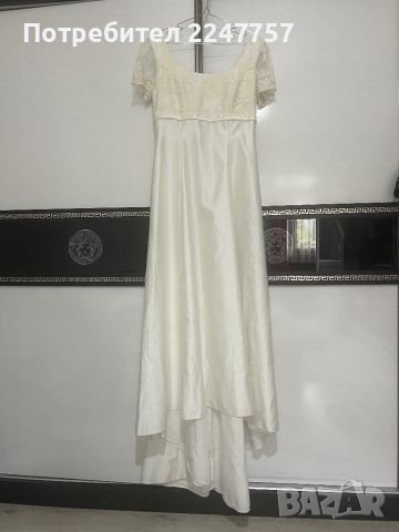 Изчистена булченска рокля размер 38, снимка 1 - Рокли - 45553589