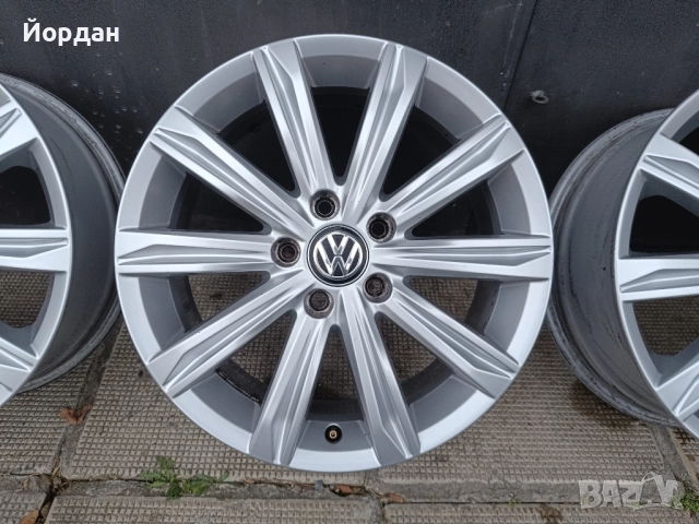 ОРИГИНАЛНИ джанти 17' цола 5x112 ФОЛКСВАГЕН / VW Touran GOLF 57,1 ET52, снимка 8 - Гуми и джанти - 52859829