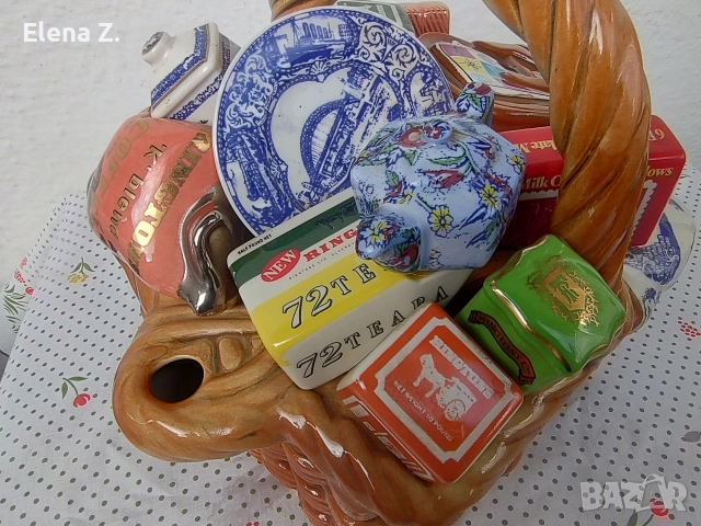 Рядък колекционерски чайник кошница за доставки Ringtons на Cardew, снимка 9 - Декорация за дома - 52718690