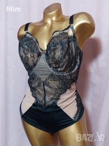 80 G Черно еластично боди , снимка 4 - Бельо - 52745524