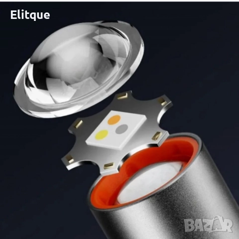 Презареждащ се LED фенер с висока яркост – USB Type-C, мащабируем лъч, компактен дизайн с карабинер, снимка 5 - Лед осветление - 52819982