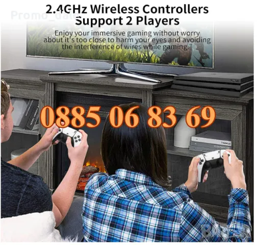 Ретро конзола М15 Plus, 40 000+ игри, Два безжични джойстика, 4K HD, телевизионна игра, снимка 7 - Други игри и конзоли - 49693793