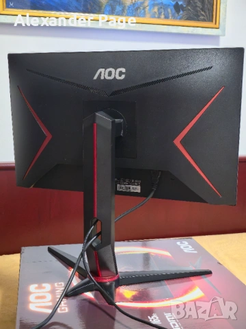 AOC Q24G2A 24" 1440p 165Hz IPS Gaming Monitor – като нов, снимка 2 - Монитори - 54041491