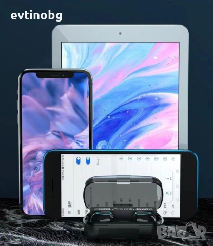 Безжични bluetooth слушалки с LED цифров дисплей, снимка 2 - Bluetooth слушалки - 53924976