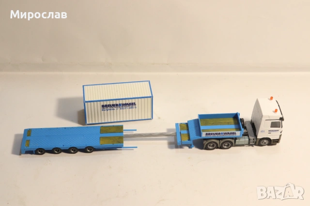 ALBEDO H0 1/87 MERCEDES ACTROS КАМИОН МОДЕЛ ВЛЕКАЧ TIR, снимка 7 - Колекции - 53764098