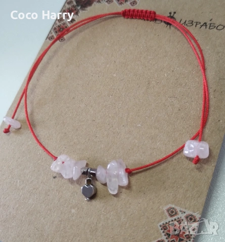 Комплект гривна и обеци,ръчно изработени , снимка 5 - Подаръци за жени - 53754657