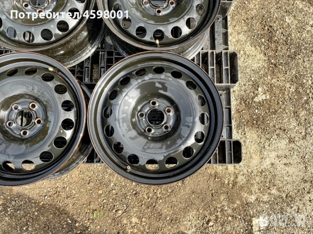 4бр.Оригинални железни джанти 16цола ET50 5x112 за Vw,Audi,Seat,Skodа, снимка 4 - Гуми и джанти - 53061607