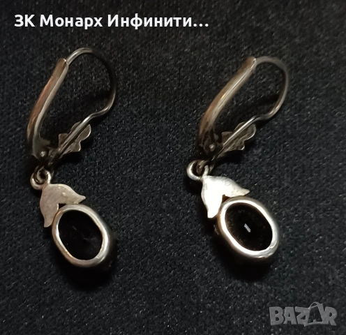 Сребърни обеци , снимка 2 - Обеци - 53649834