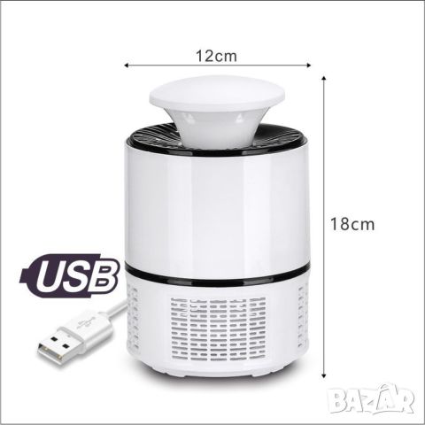 LED Лампа против комари с USB захранване, снимка 6 - Други стоки за дома - 45799623