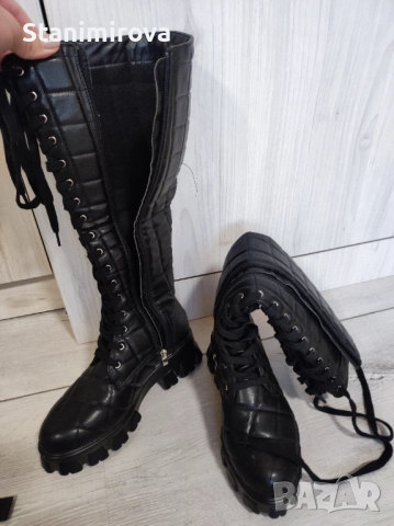 Дълги ботуши, снимка 2 - Дамски ботуши - 52108940