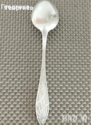 Посребрени мелхиорени лъжици ,вилици за супа от СССР , снимка 9 - Прибори за хранене, готвене и сервиране - 43199619