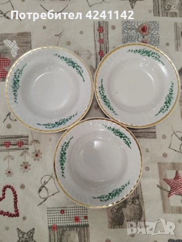Три бели порцеланови сервиза за хранене, снимка 2 - Сервизи - 52593090
