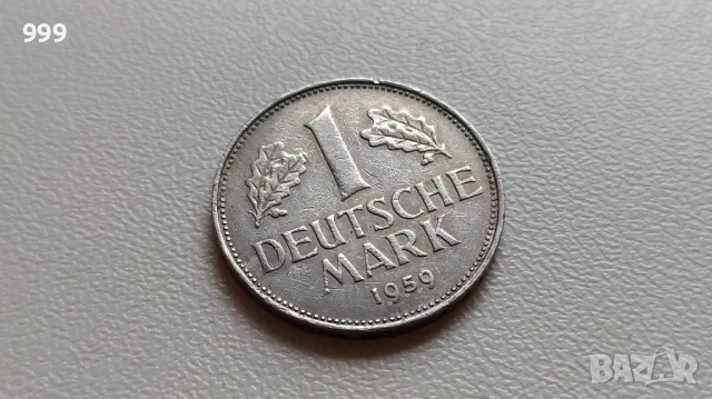 1 марка 1956, 1959, 1965, 1967, 1994 - Германия, снимка 4 - Нумизматика и бонистика - 36805005