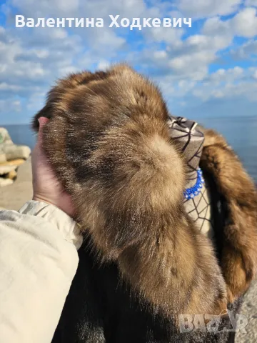 Луксозна норка Italy  качулка от Самур, снимка 15 - Палта, манта - 46349935